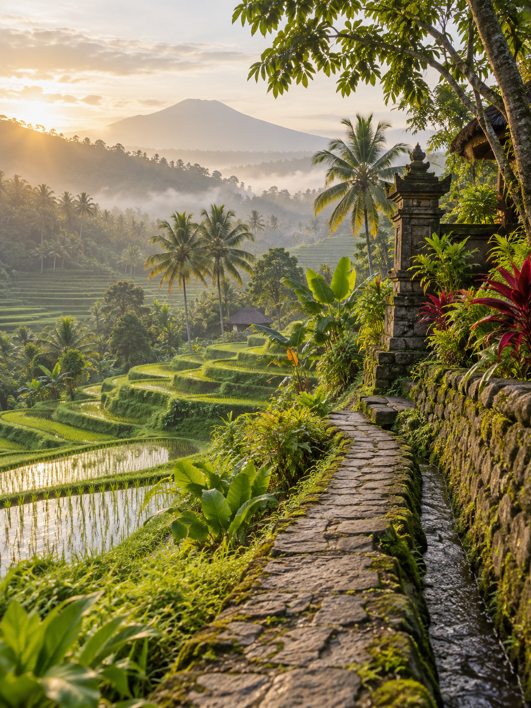 Indonesia rice terraces