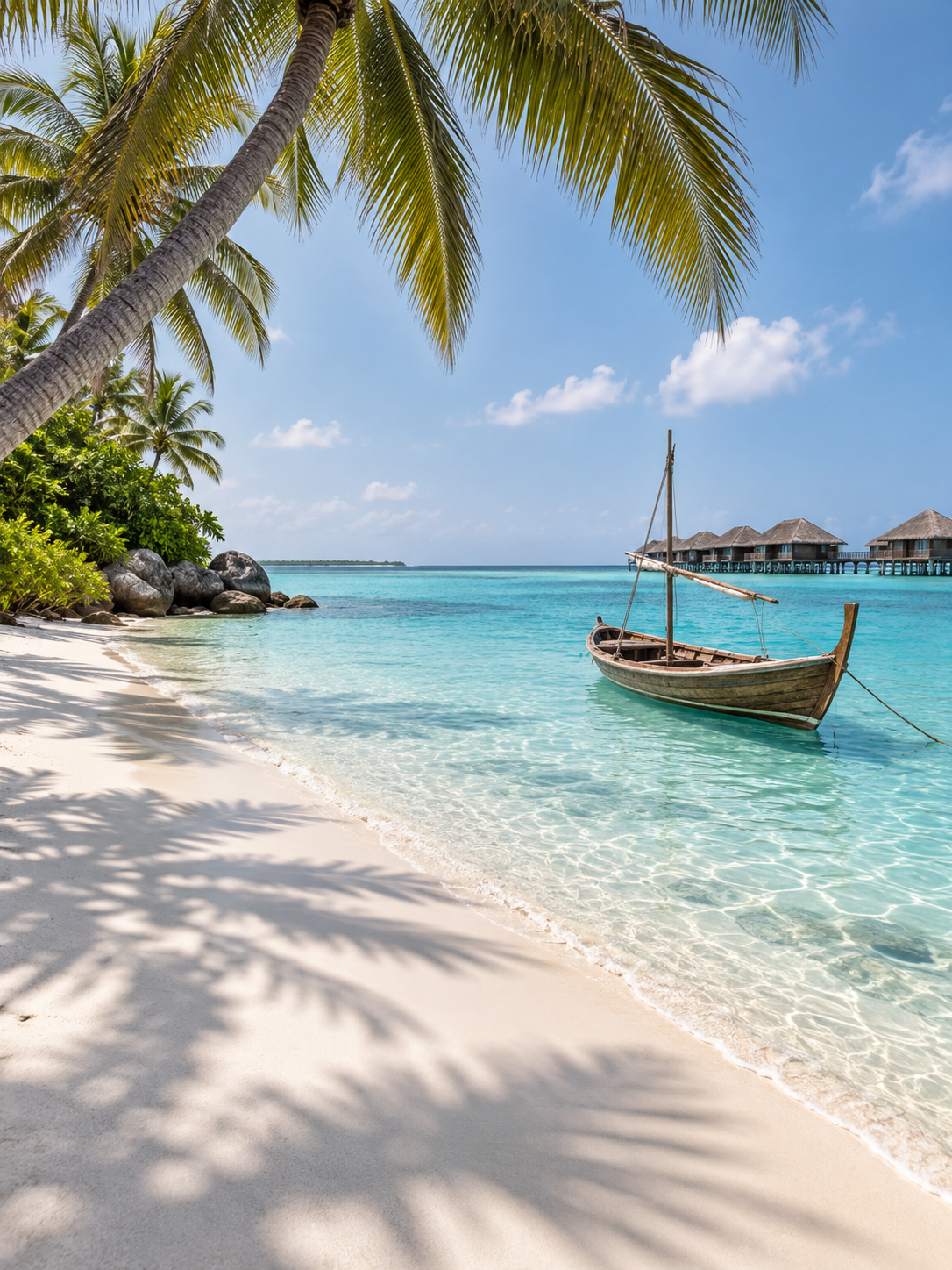 Maldives turquoise lagoon