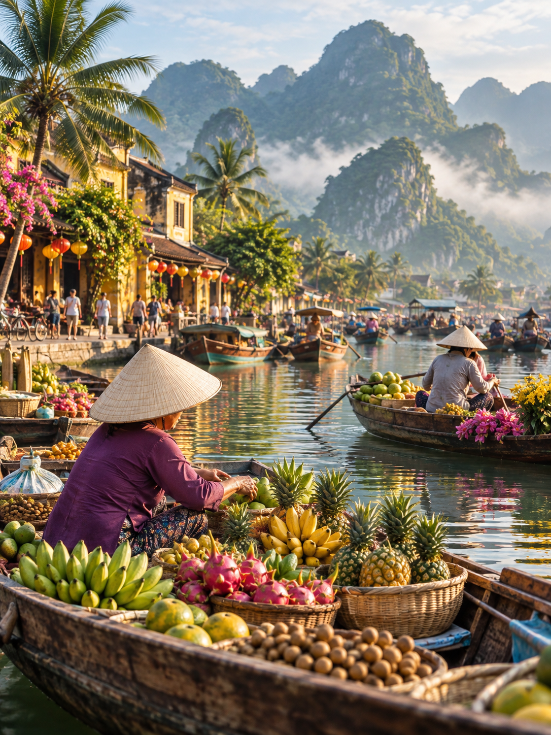 Vietnam floating market